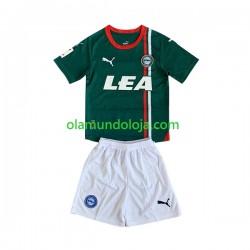 Camisola Deportivo Alaves Criança Equipamento Segundo 2023-2024 Manga Curta